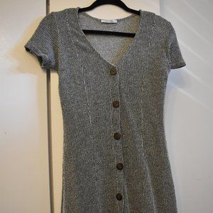 Zara Black and White striped sundress size small